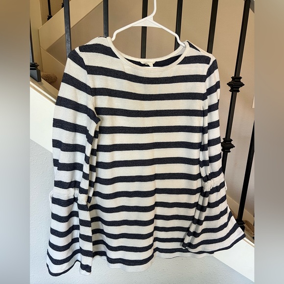 CASLON- Women's Bell Sleeve Cabana Stripe Shirt - Picture 1 of 7
